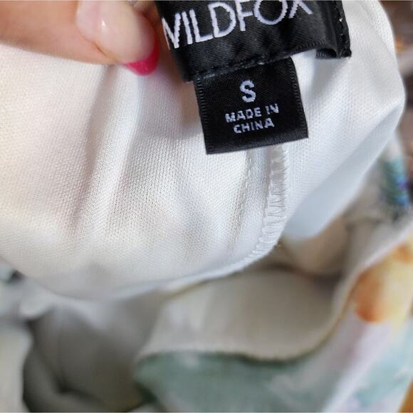 WILDFOX FLORAL NEW ARI TIERED MAXI WITH KNOT TIE BACK SIZE SMALL - Picture 8 of 10